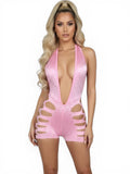 Baby Pink One Piece Cut Shorts